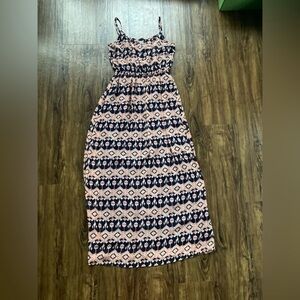 One Clothing Geometric Maxi Dress Size Medium